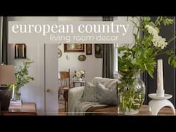 Simple European Cottage Style Living Room | Our New Living Room Tour