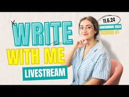 Write With Me LIVESTREAM ✨✏️ #NaNoWriMo2024