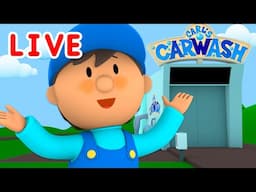 🔴 Carl's Car Wash Episode Livestream | Cartoons For Kids | Super Simple Songs