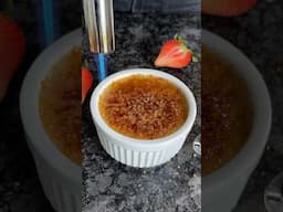 Strawberry Crème Brûlée Recipe #cremebrulee