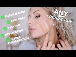 FOUNDATION FIXES FOR AGING SKIN!!