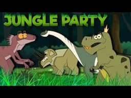 Jungle Party With Trex Dinosaur 🎉 | Jungle Book Diaries | Funny Animal Cartoon For Kids