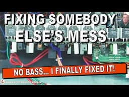 Fixing Someone Else's Mess PART 4 Biema Alpha Line Array Amplifier Repair NO BASS : No Schematics