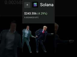 Solana was under $9 two years ago #solana #trump #effect