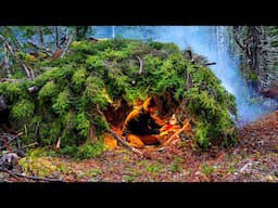 Bushcraft Survival Shelter Camping In Rain