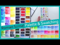 Building my ROMAN SZMAL Palette & Swatching ALL the colors!