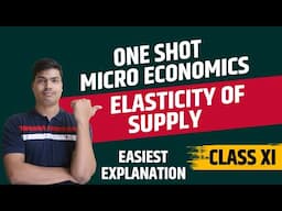 Price elasticty of Supply One shot. Percentage method. All Diagrams & Numricals |  Micro economics