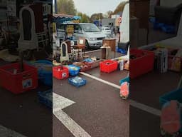 Tournai flea market: meeting a white bulldog #vlog #brocante #dog #doglover #subscribe #belgian