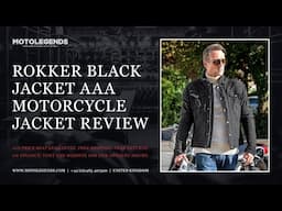 Rokker Black Jacket AAA motorcycle jacket review