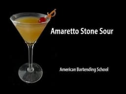 Amaretto Stone Sour Cocktail Drink Recipe