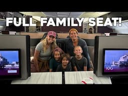 WE SURPRISED OUR KIDS WITH LUXURY AIRPLANE SEATS! Qatar Airways Q Suite from USA to Asia!