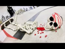 Skeleton GETS DECAPITATED At Skatepark!