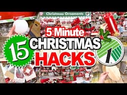 🎄Holiday Magic in Minutes! ✨15 Dollar Tree Christmas HACKS & DIYs!