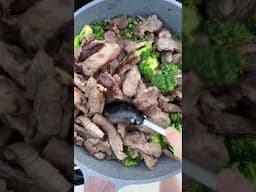 Making Beef and Broccoli at the campsite