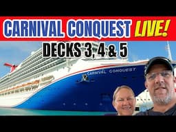 Carnival Conquest SECRETS Revealed LIVE With Tall Man's Cruise Adventures!