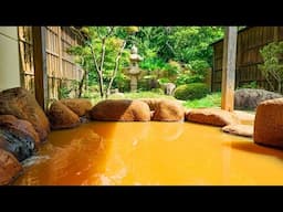 700-Year-Old Japanese Ryokan with Golden Hot Springs | Hyoe KOYOKAKU