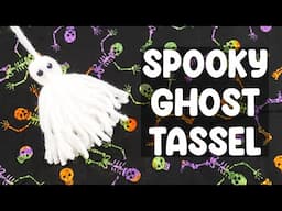 Spooky Ghost Tassel Craft (Quick and SO FUN!)