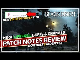 HUGE Lifeskill Changes & Class Improvements - Global Lab Review Nov 8 | Black Desert