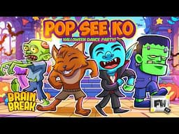 Pop See Ko! 🎃 Fun & Spooky Halloween Song | Freeze Dance for Kids