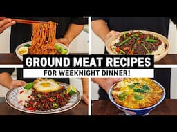 4 Ground Beef & Chicken Recipes That Are Too Good to Miss l Cheap & Easy Ground Meat Recipes!