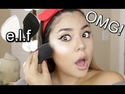 NEW ELF SILICONE BLENDER & HIGHLIGHT SPONGE | DOES IT WORK!?