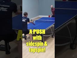 A push with sidespin & topspin ... yes really