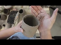 Attaching the bottom of the mug part 1, POV Pottery #36