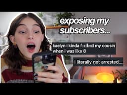 reading your INSANE confessions (yall are going to jail)