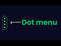 Dot Menu to Full Width Menu on Hover using CSS