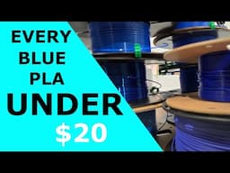 Every Blue PLA on Amazon Tested under $20