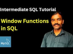 Window functions in SQL | Intermediate SQL tutorial | SQL tutorial