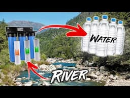 FREE DRINKABLE Water Boondocking in the NATIONAL FOREST - DIY 4 Stage Water Filtration