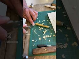 Finishing a violin bow: The head block at the bow tip #shorts