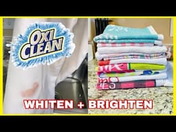 How to REMOVE stains and Brighten clothes/ Whiter Whites/ OxiClean/Miracle Stain Remover 😱