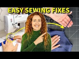 5 Biggest Sewing Issues FIXED (straps, curling knits, dull chalk, shrinking interfacing)