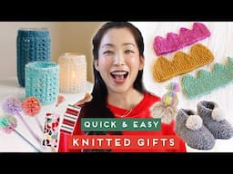 9 Last Minute KNIT GIFT IDEAS + Free Patterns (home accessories, dining and kids gifts)