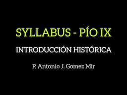 SYLLABUS - PÍO IX