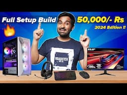 I Built a 50,000/- Rs Full Setup Gaming PC and You Won't Believe the Performance!🔥