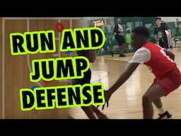 Run and Jump Basketball Defense