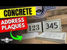 QUICK and EASY Custom Concrete Address Plaques!