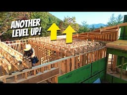 Construction of a MEGA sized Modern Home PT 48 | Framing Another Floor!