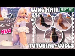 **POPULAR LONG HAIR TUTORIAL + CODES** FOR BERRY AVENUE & BLOXBURG 😍✨