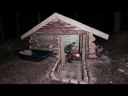 Building a Dugout for Survival in the Wild Forest, life in the forest, Bushcraft Skills