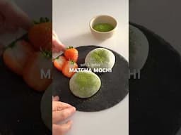 Easy homemade matcha mochi #japanesefood #matcha #mochi #baking