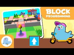 👧 BLOCK PROGRAMMING for Kids 🤖 Episode ⏫ Go Forward