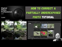 Correcting a partially underexposed photo | Canon DPP4 Tutorial| Digital Photography Professional 4|