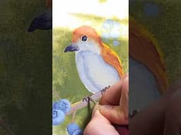 Dealing with FRUSTRATION in CREATIVITY 💛 #gouache #artvideo #shorts #artadvice #arttips #painting