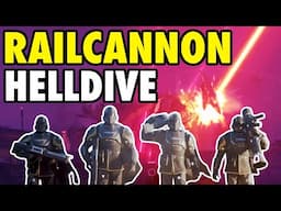 RAILCANNON SQUAD on HELLDIVE Difficulty | Helldivers 2 Gameplay