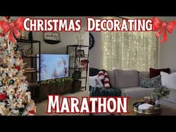 Christmas Decorating Marathon | Christmas Apartment Decorate with me | Holiday Decorating Ideas