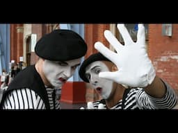 Mime pranking a tourist!